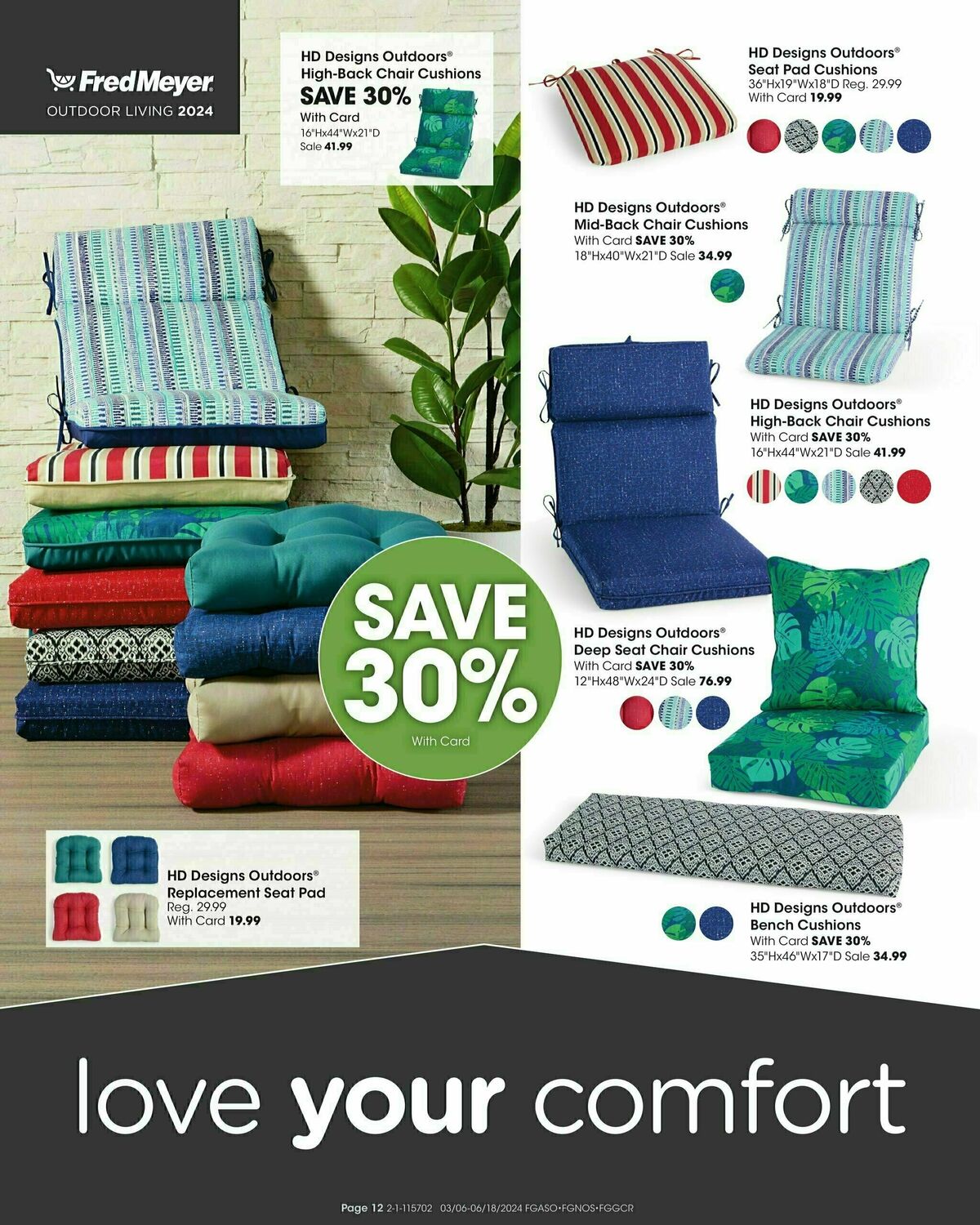 Fred Meyer Outdoor Living Look book Weekly Ad from March 6