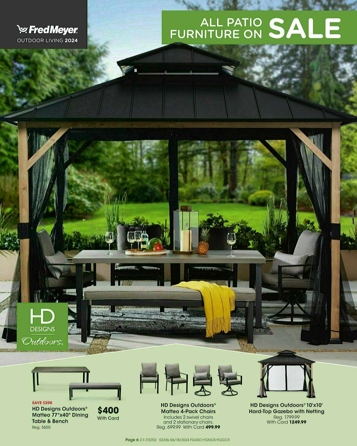 Fred Meyer Outdoor Living Look book Weekly Ad from March 6