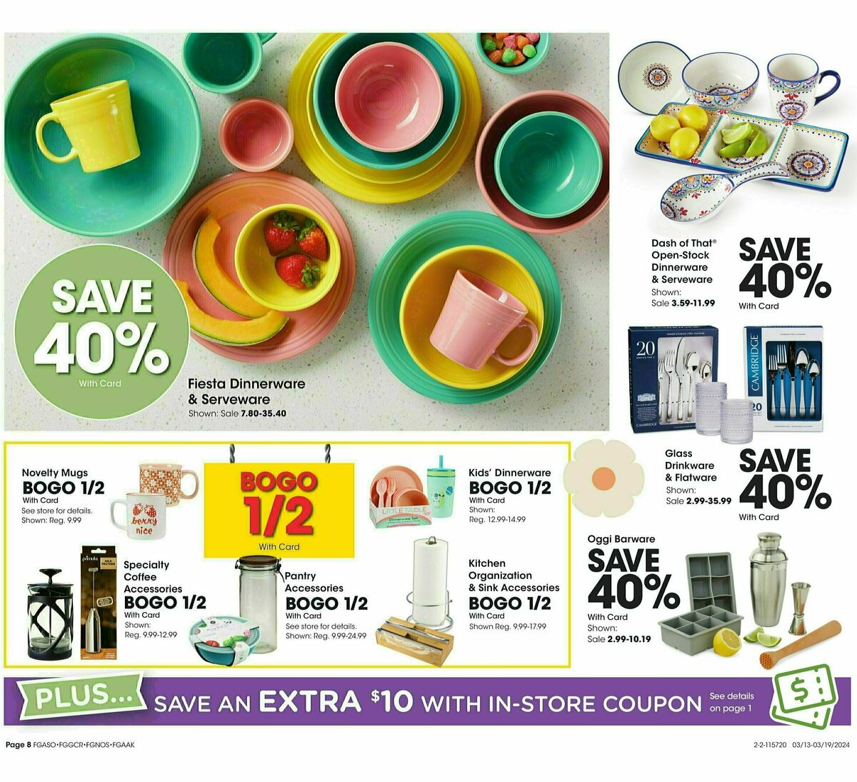 Fred Meyer General Merchandise Weekly Ad from March 13