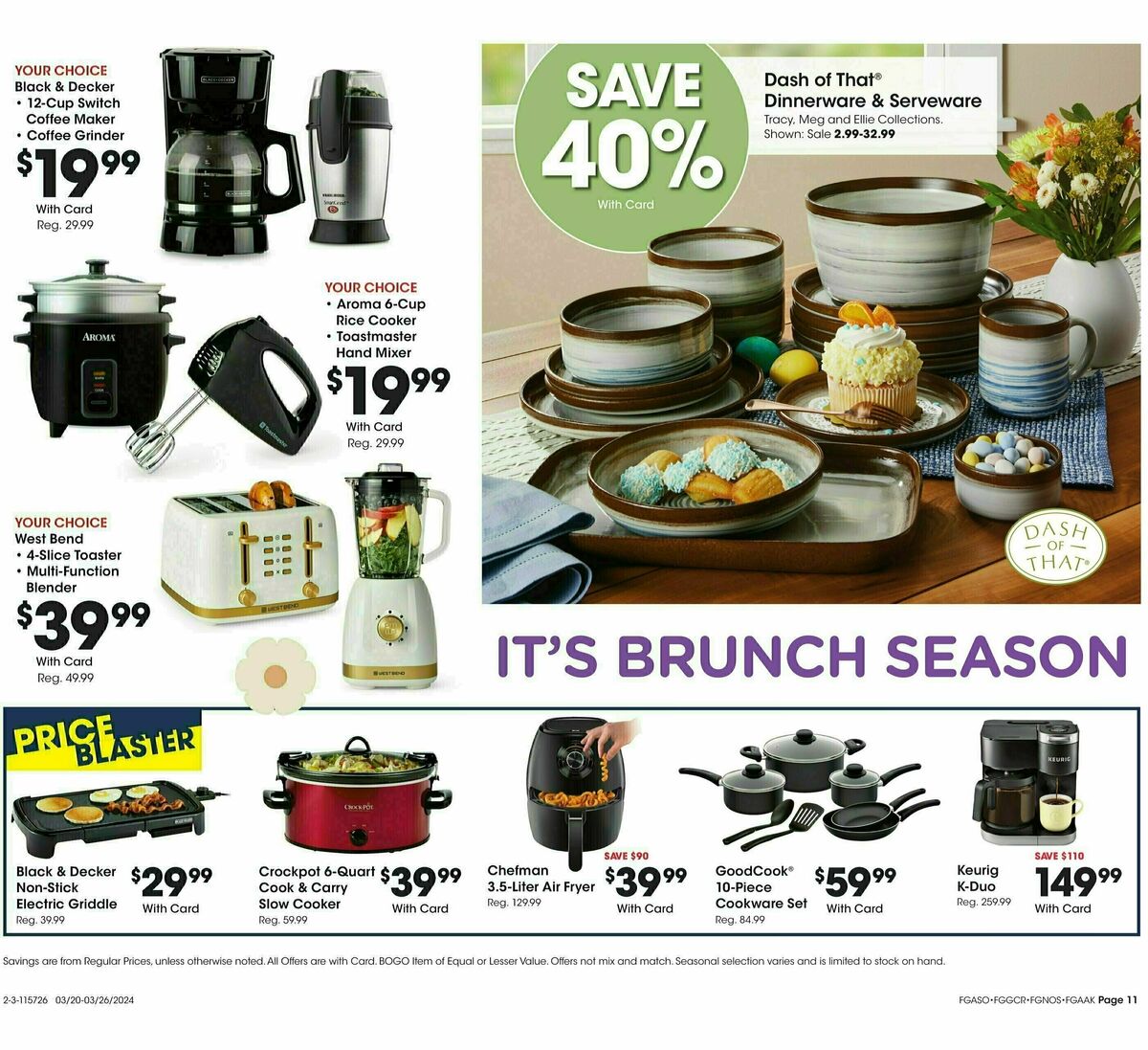 Fred Meyer General Merchandise Weekly Ad from March 20