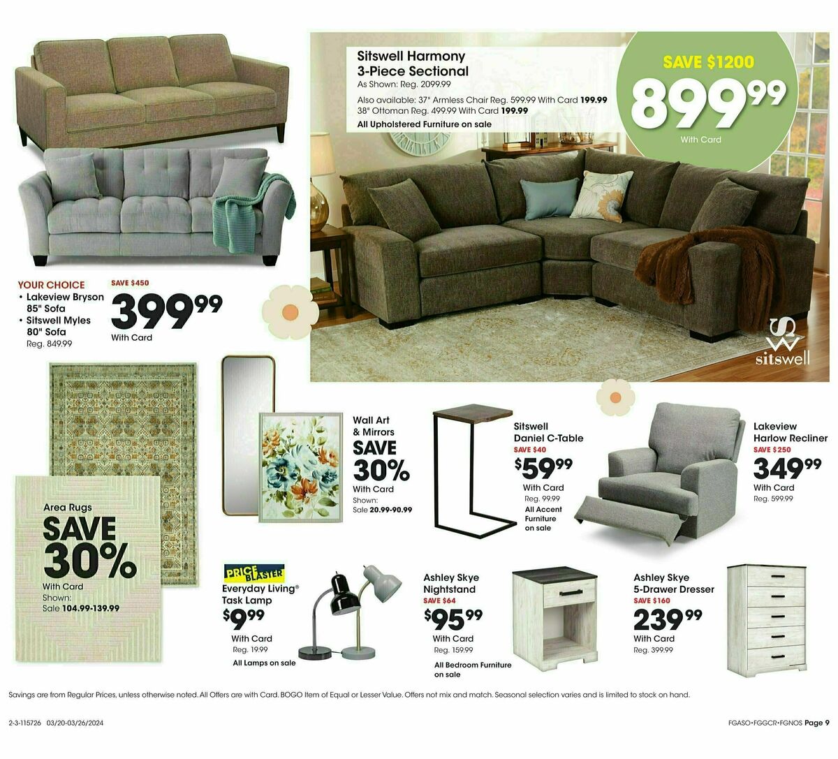 Fred Meyer General Merchandise Weekly Ad from March 20