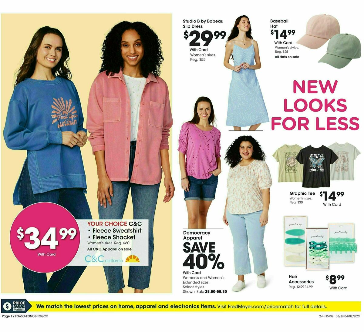 Fred Meyer General Merchandise Weekly Ad from March 27