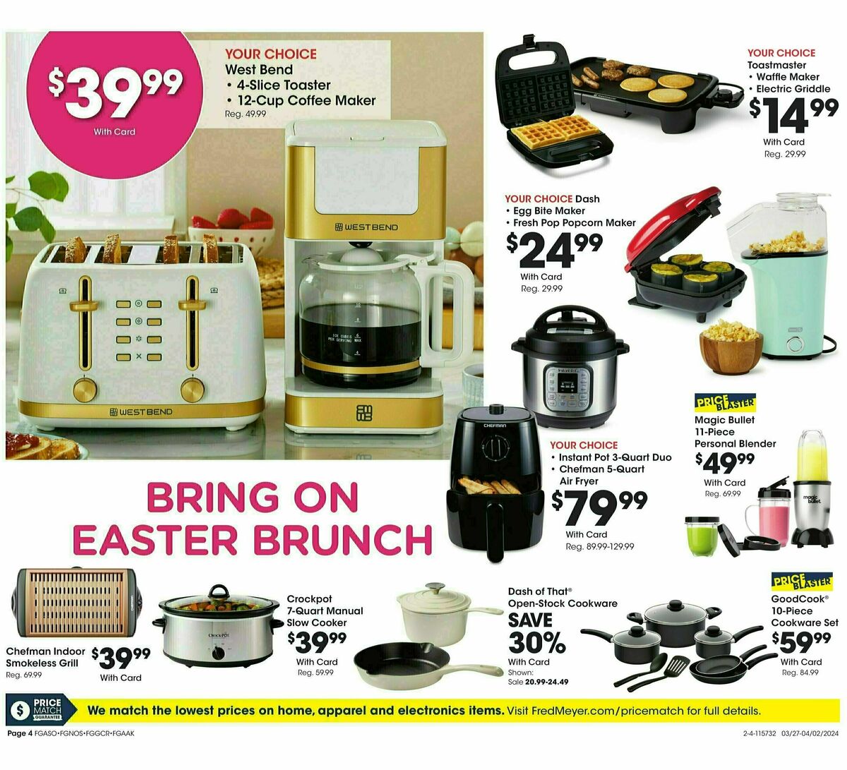 Fred Meyer General Merchandise Weekly Ad from March 27