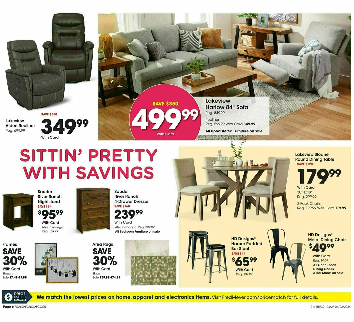 Fred Meyer General Merchandise Weekly Ad from March 27