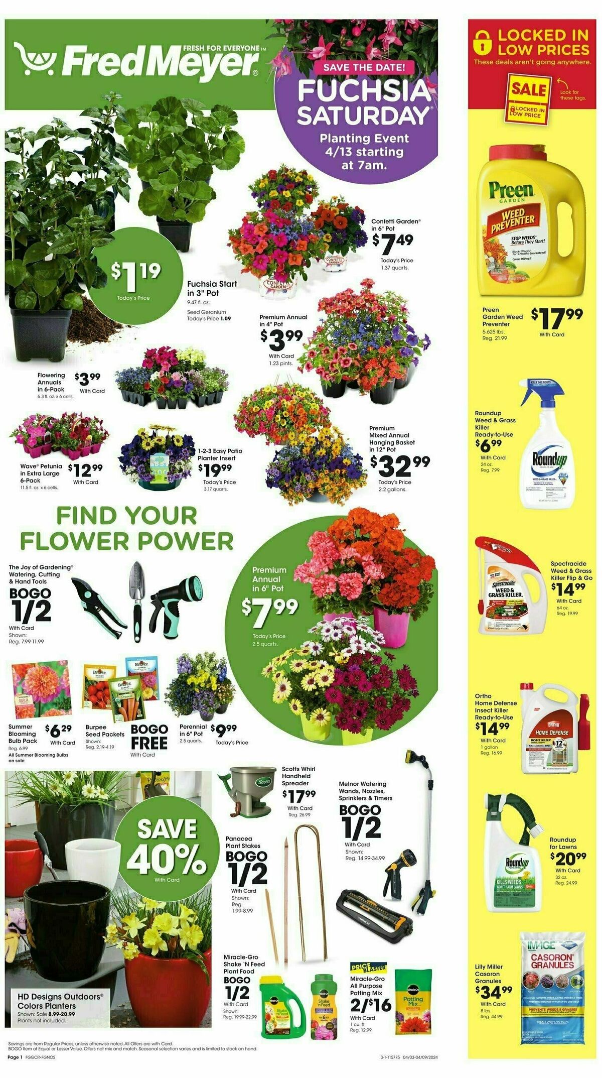 Fred Meyer Garden Center Weekly Ad from April 3