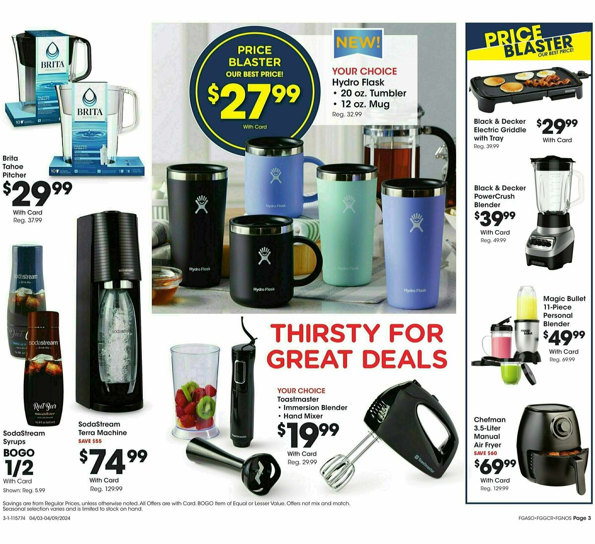 Fred Meyer General Merchandise Weekly Ad from April 3