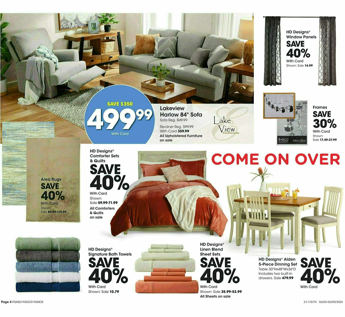 Fred Meyer General Merchandise Weekly Ad from April 3