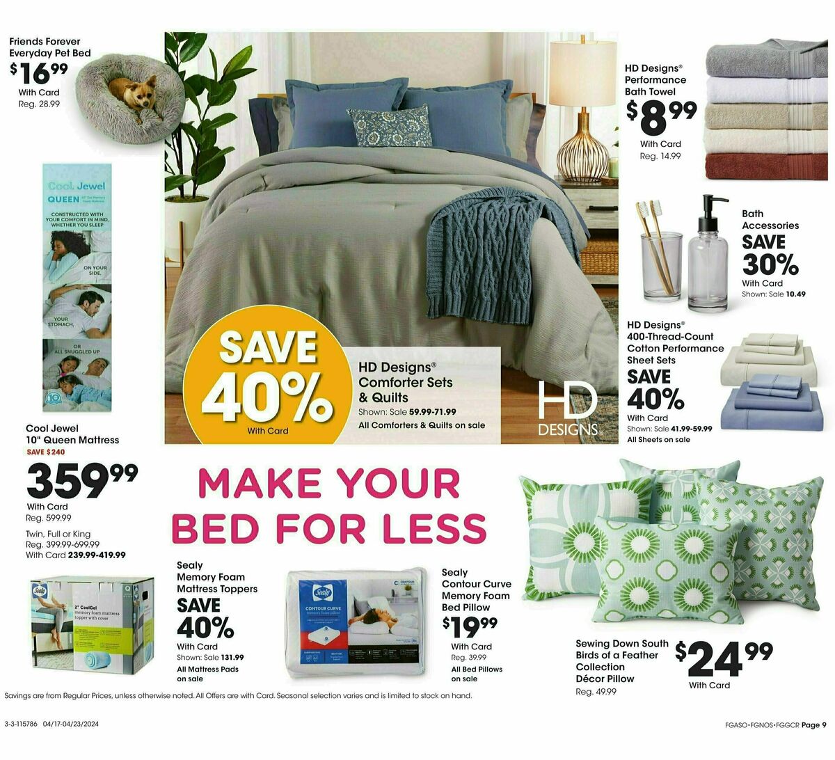 Fred Meyer General Merchandise Weekly Ad from April 17