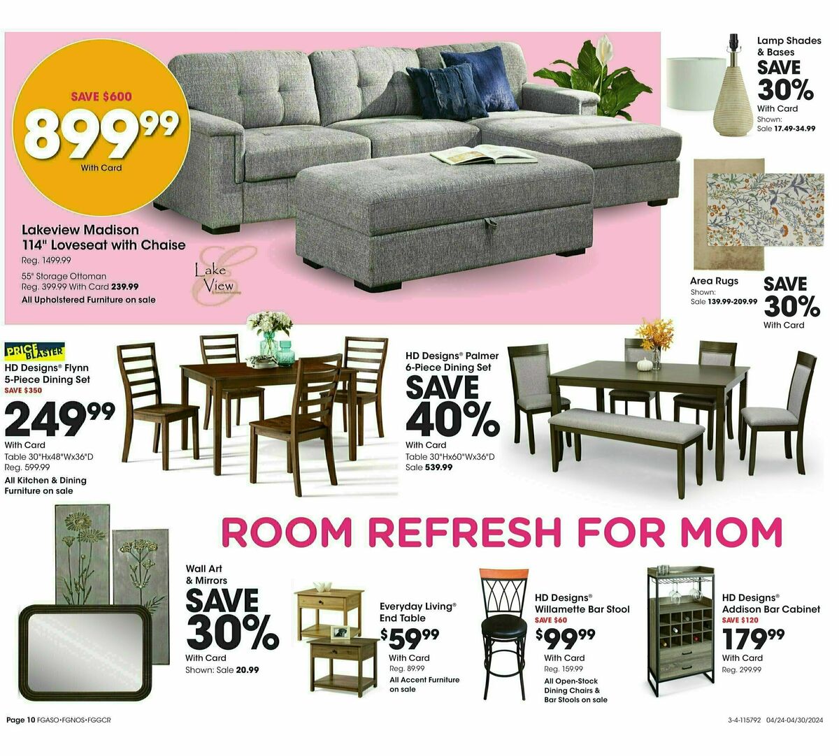 Fred Meyer General Merchandise Weekly Ad from April 24