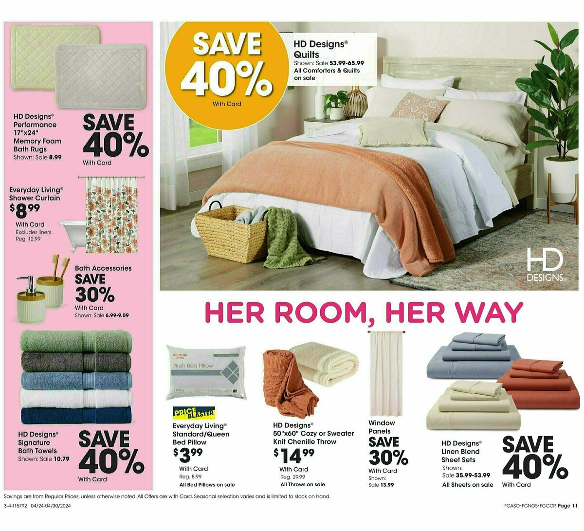 Fred Meyer General Merchandise Weekly Ad from April 24