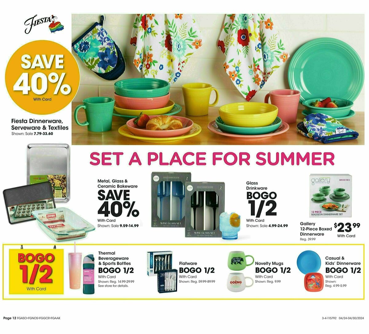 Fred Meyer General Merchandise Weekly Ad from April 24