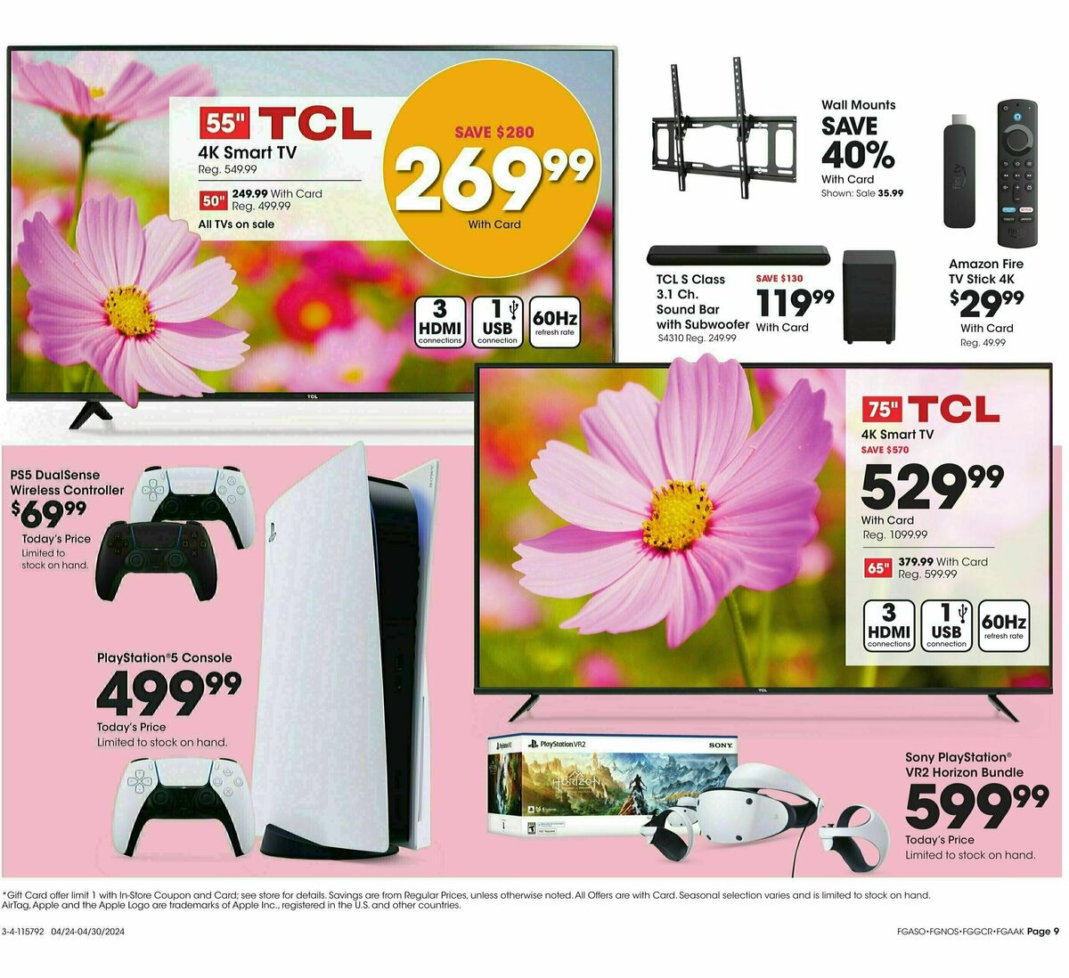 Fred Meyer General Merchandise Weekly Ad from April 24