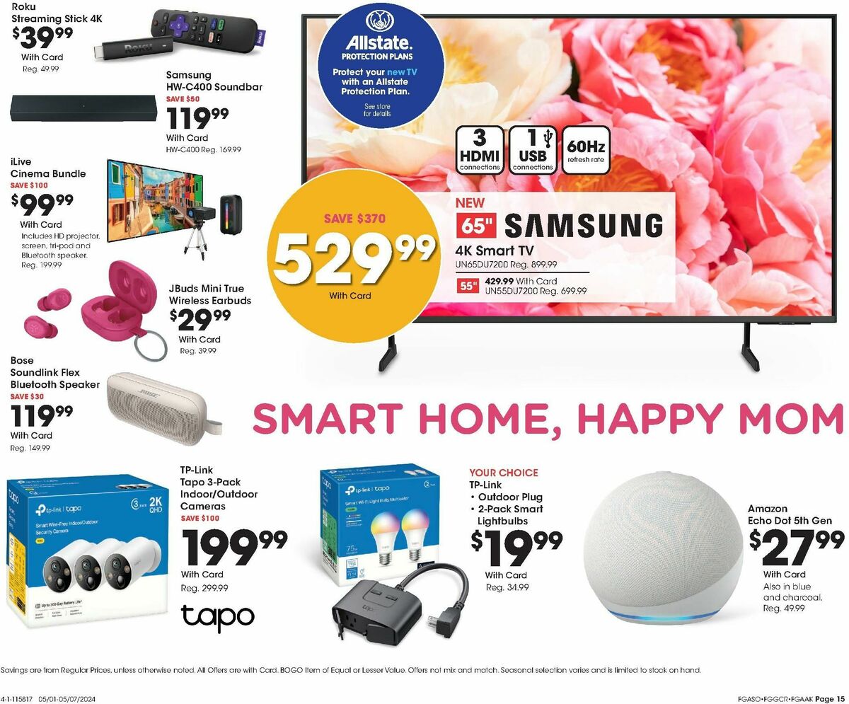 Fred Meyer General Merchandise Weekly Ad from May 1