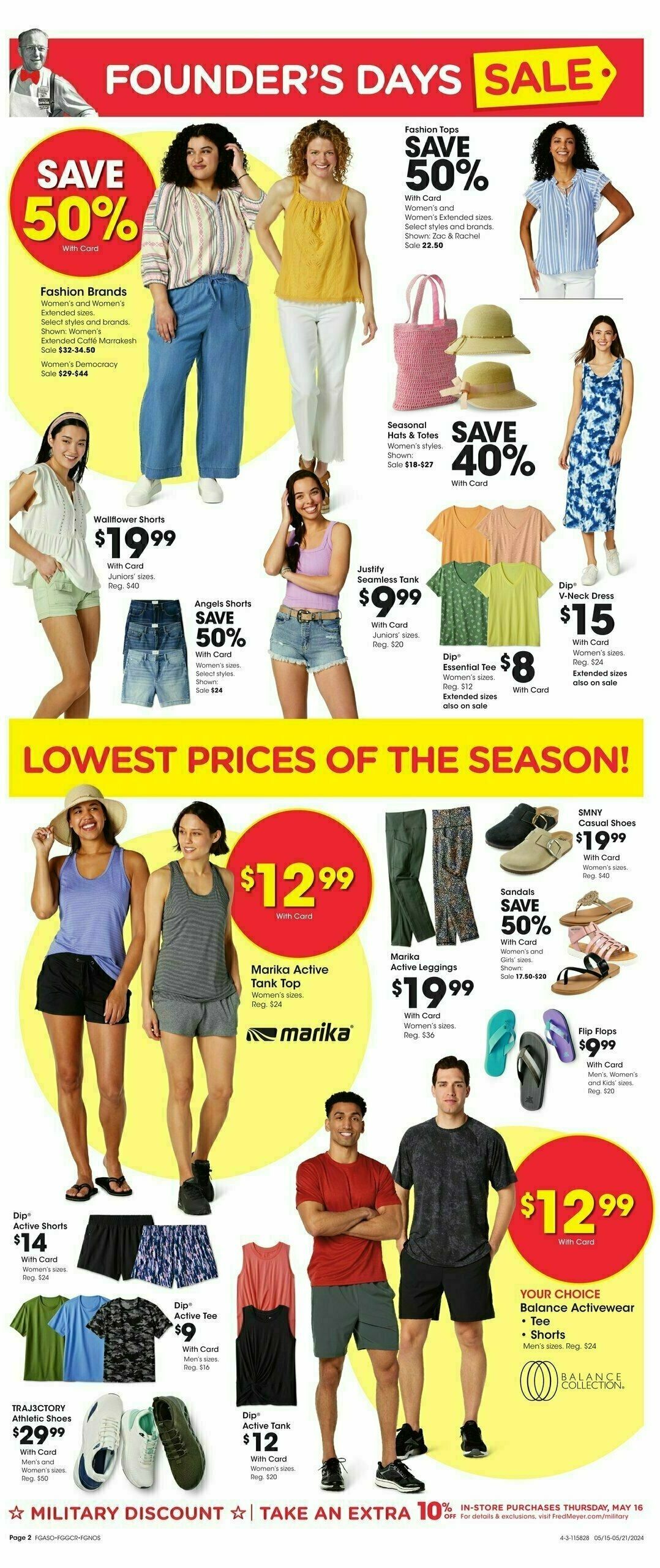 Fred Meyer Founders Day Weekly Ad from May 15