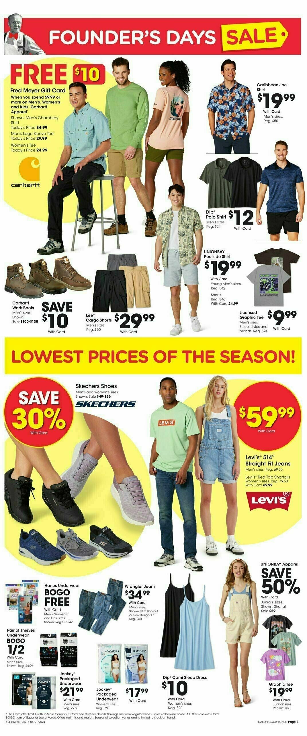 Fred Meyer Founders Day Weekly Ad from May 15