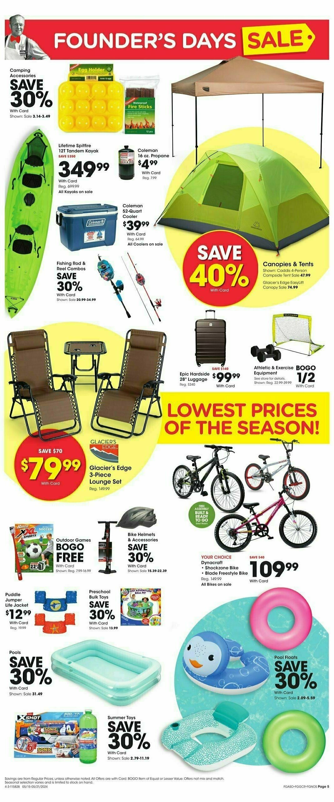 Fred Meyer Founders Day Weekly Ad from May 15