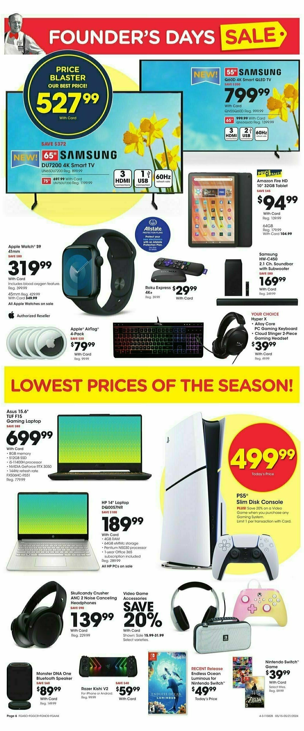 Fred Meyer Founders Day Weekly Ad from May 15