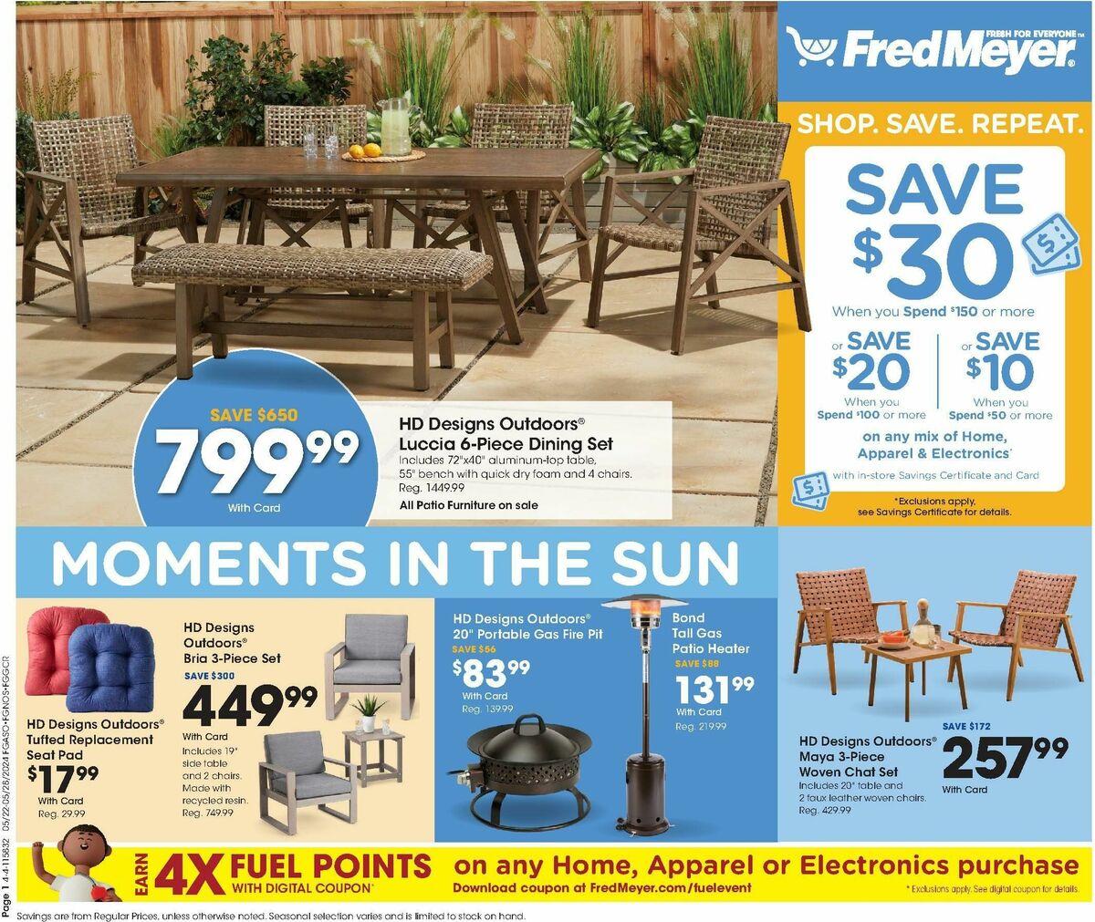 Fred Meyer General Merchandise Weekly Ad from May 22