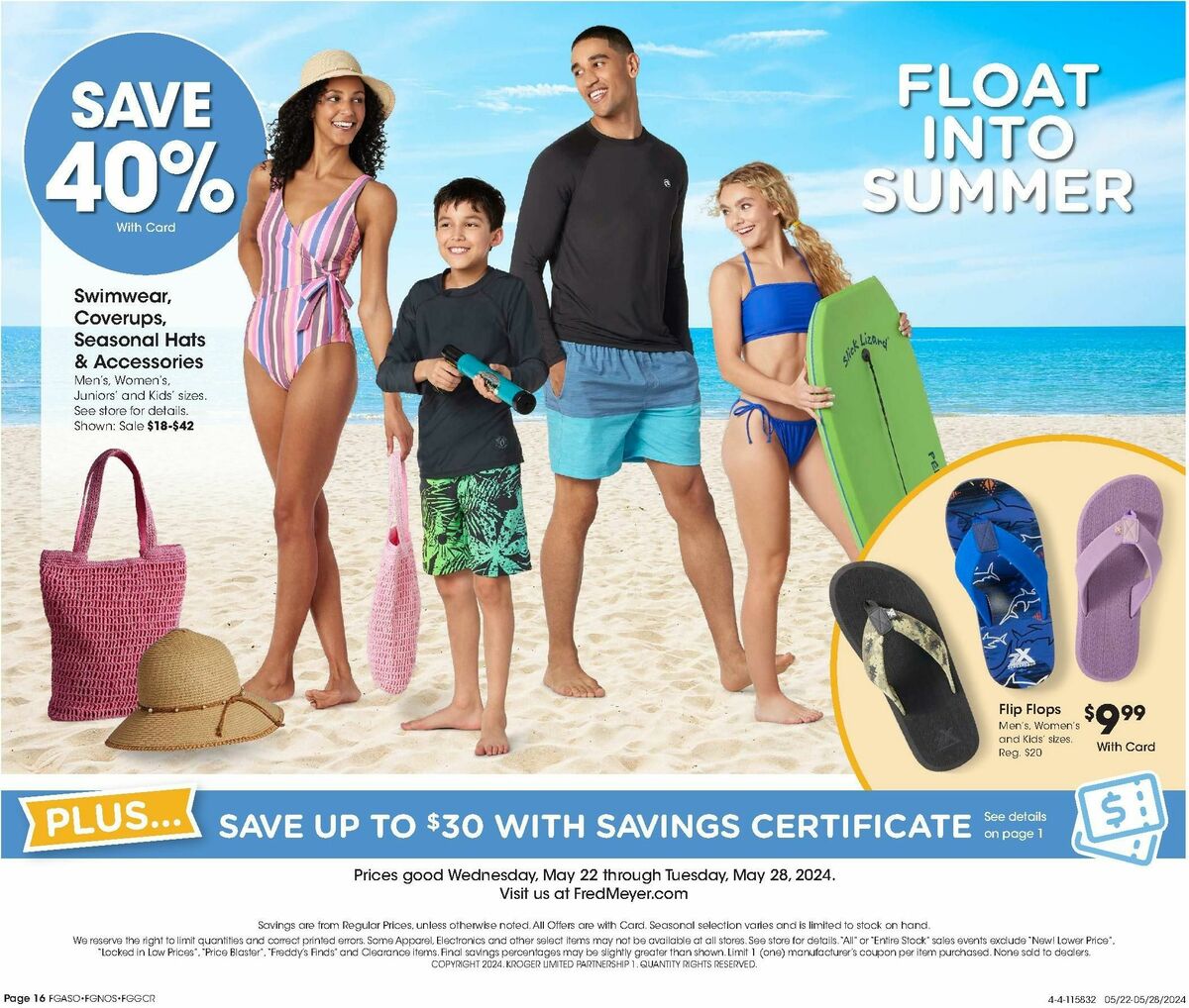 Fred Meyer General Merchandise Weekly Ad from May 22