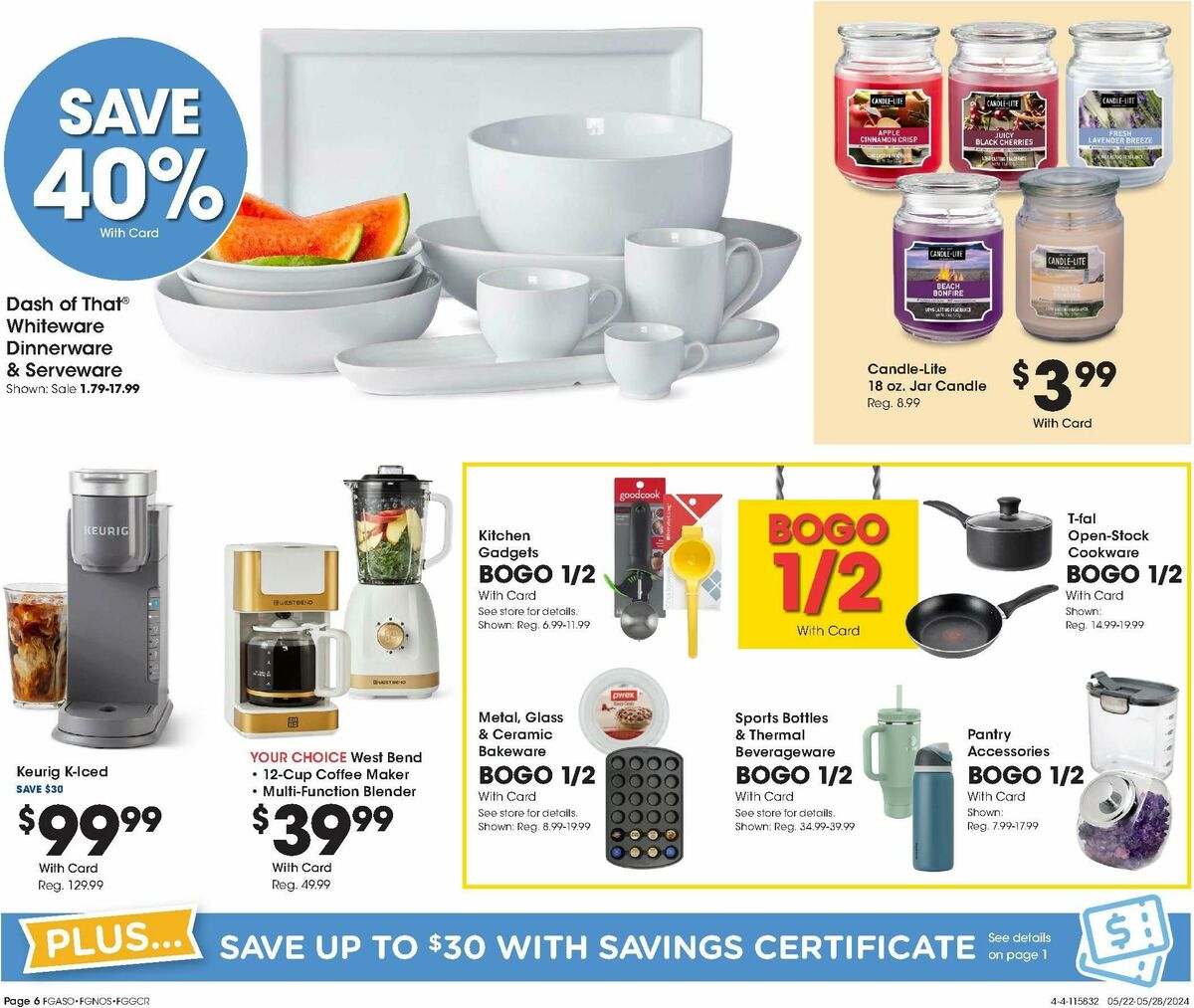 Fred Meyer General Merchandise Weekly Ad from May 22