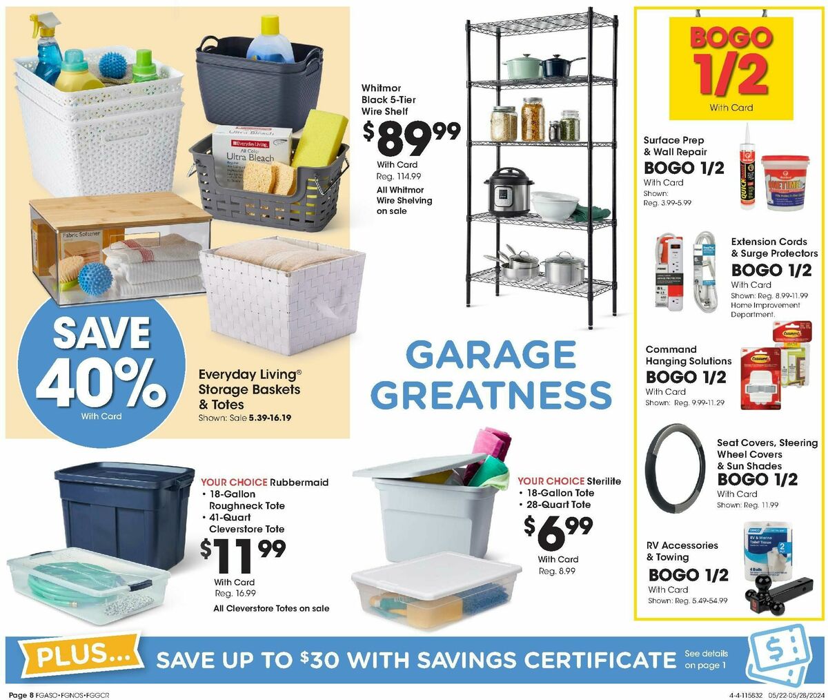 Fred Meyer General Merchandise Weekly Ad from May 22