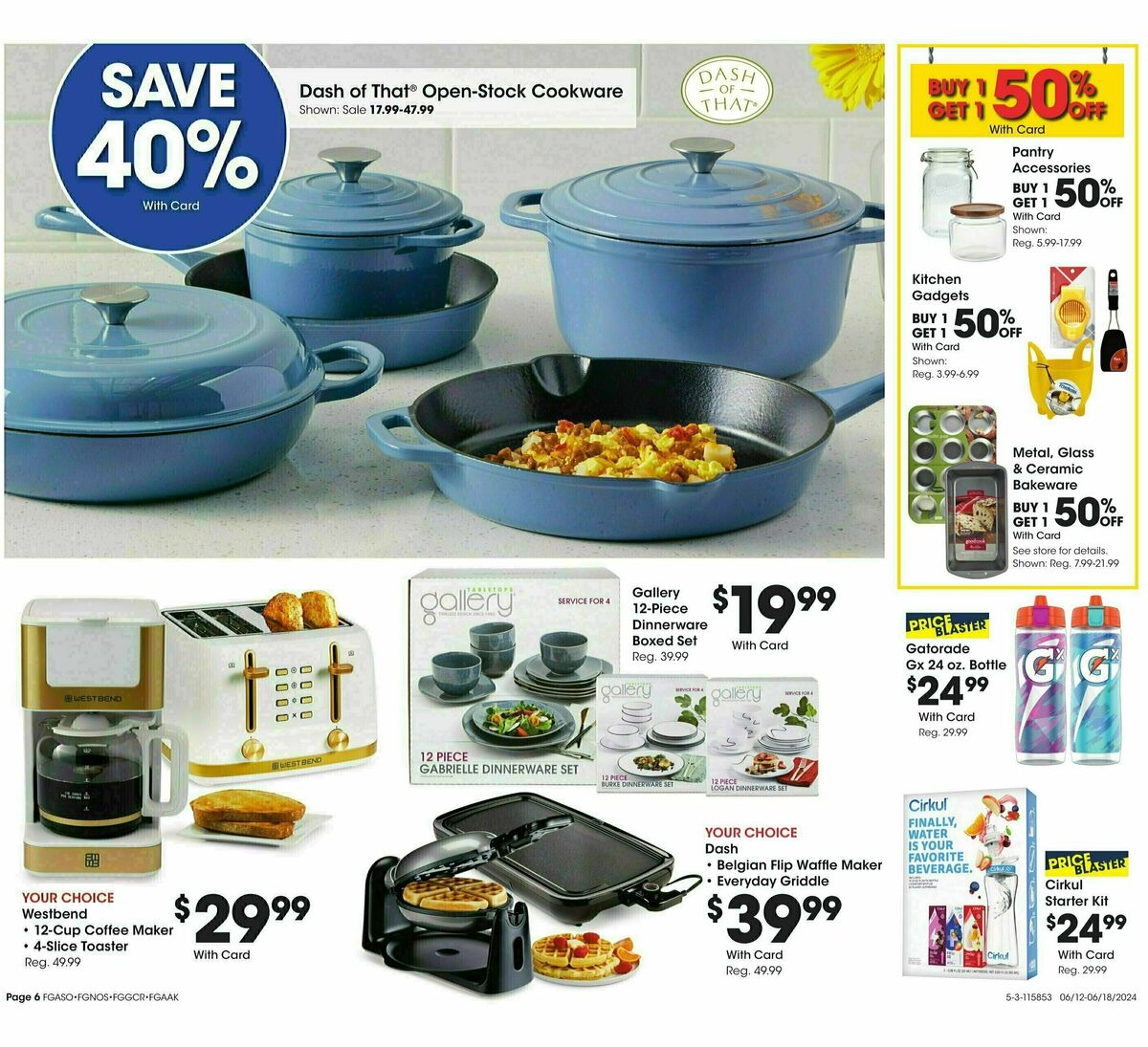 Fred Meyer General Merchandise Weekly Ad from June 12