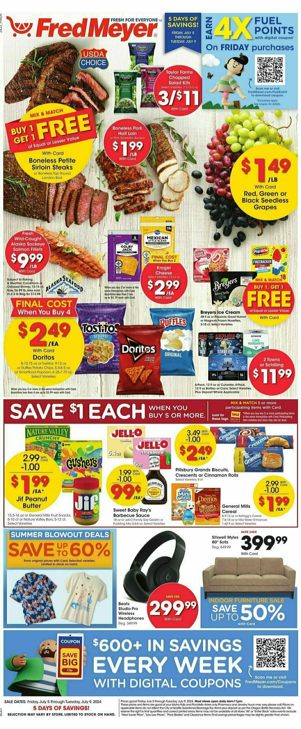 Fred Meyer Weekly Ad from July 5