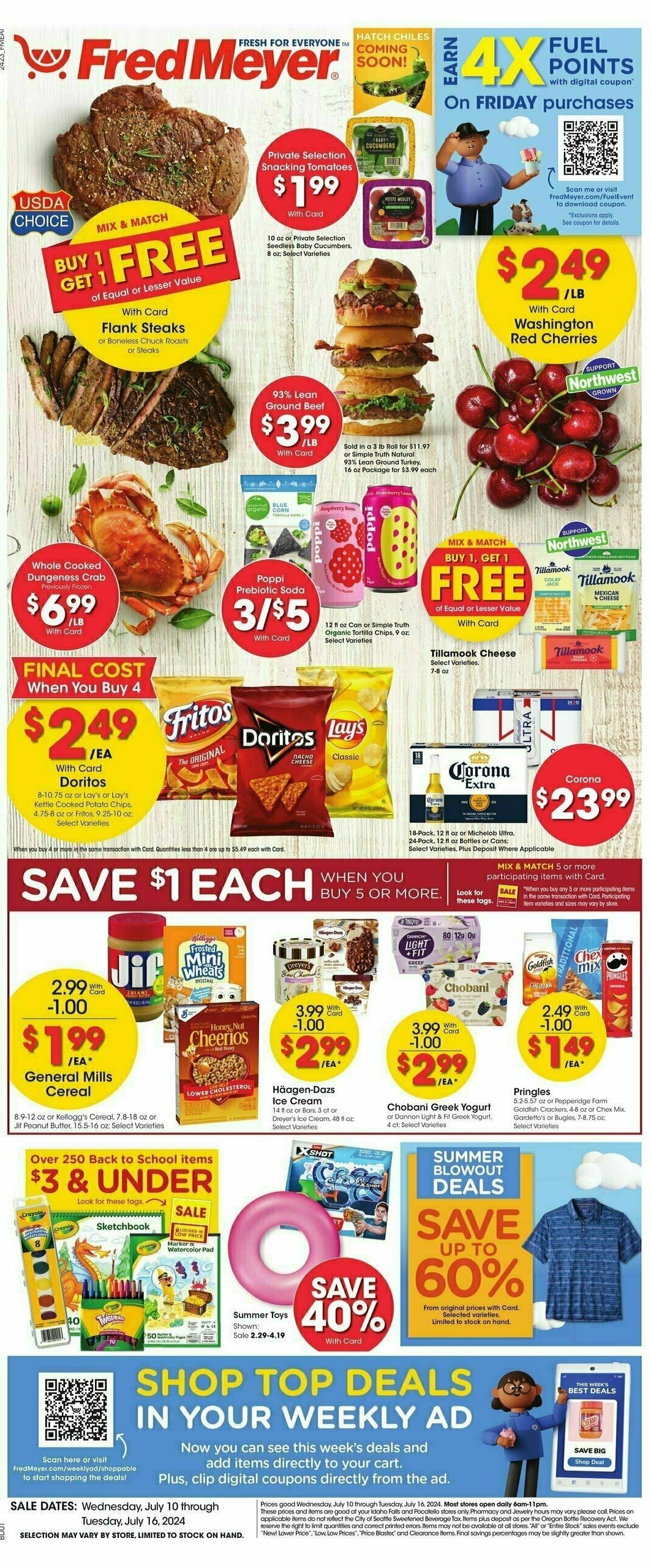 Fred Meyer Weekly Ad from July 10