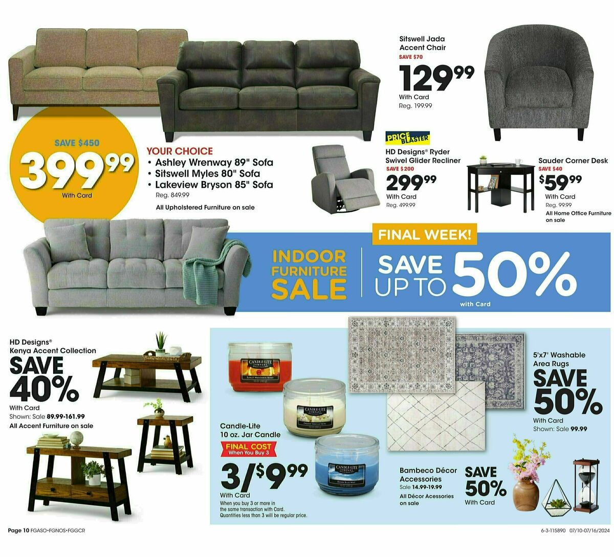 Fred Meyer General Merchandise Weekly Ad from July 10