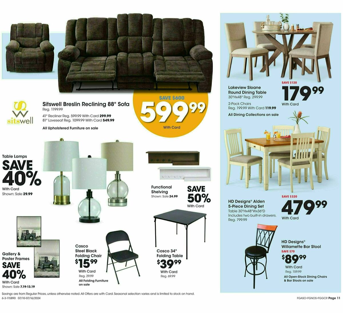 Fred Meyer General Merchandise Weekly Ad from July 10