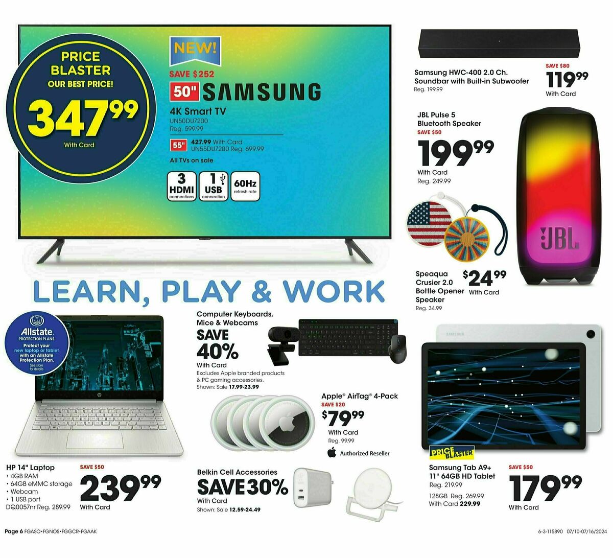 Fred Meyer General Merchandise Weekly Ad from July 10