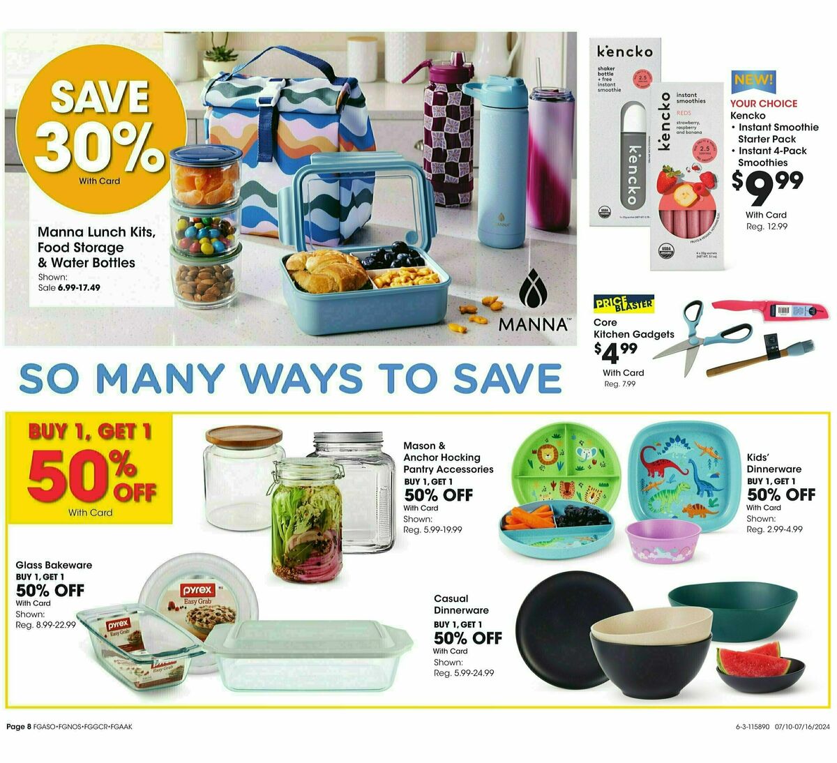 Fred Meyer General Merchandise Weekly Ad from July 10