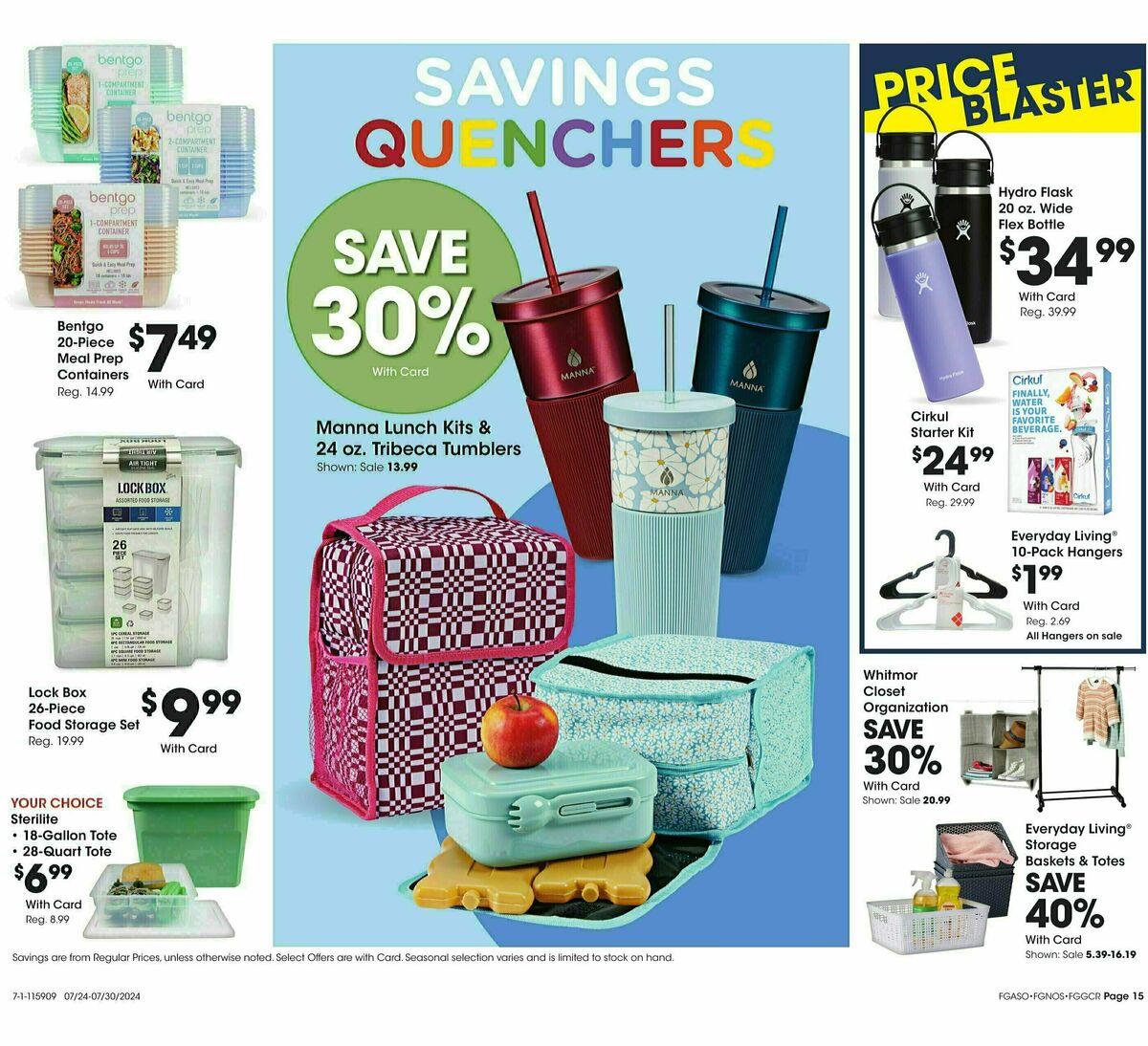 Fred Meyer General Merchandise Weekly Ad from July 24