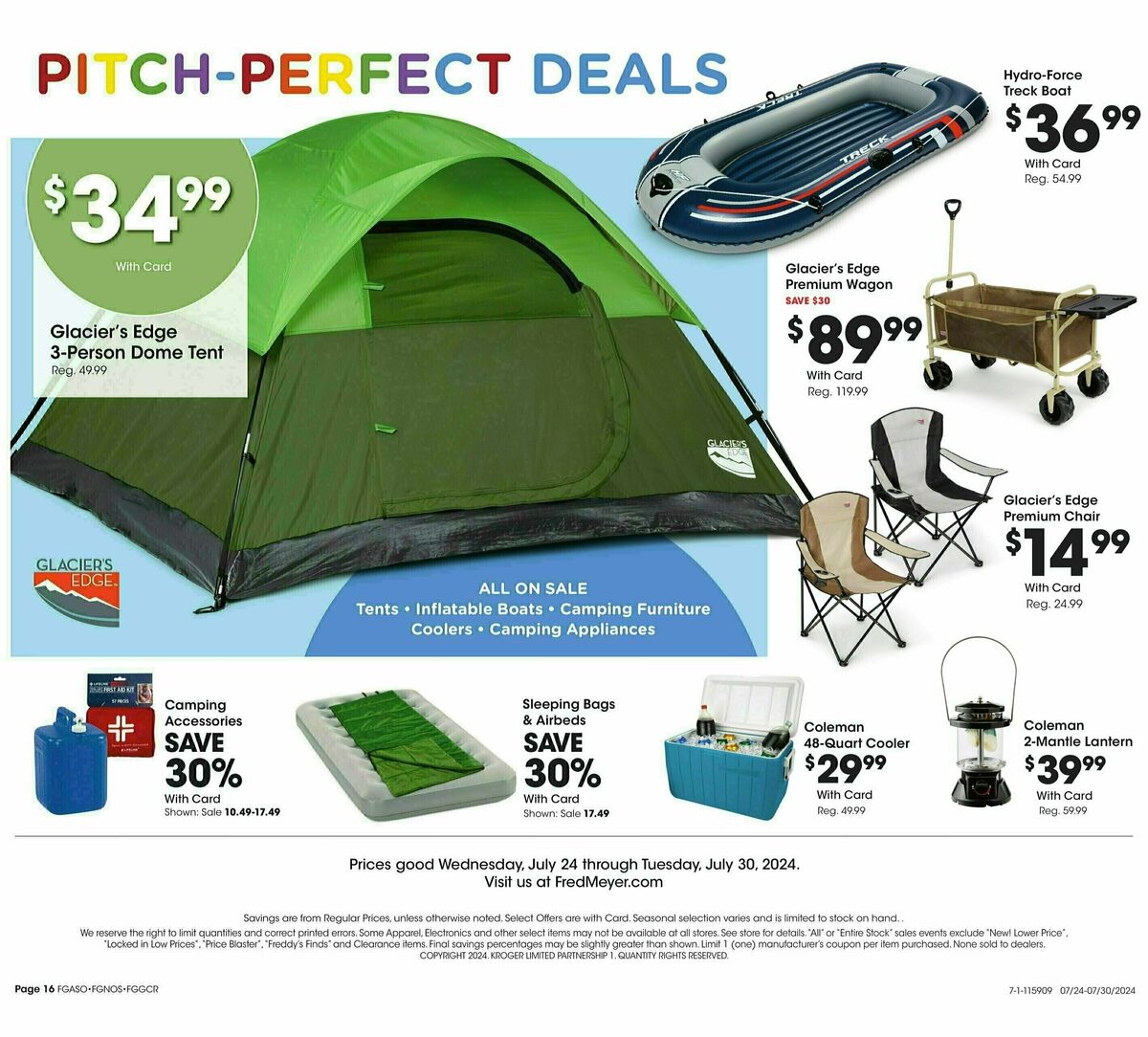 Fred Meyer General Merchandise Weekly Ad from July 24