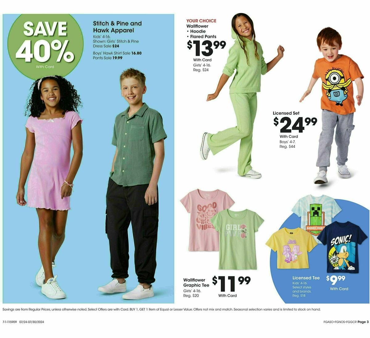 Fred Meyer General Merchandise Weekly Ad from July 24