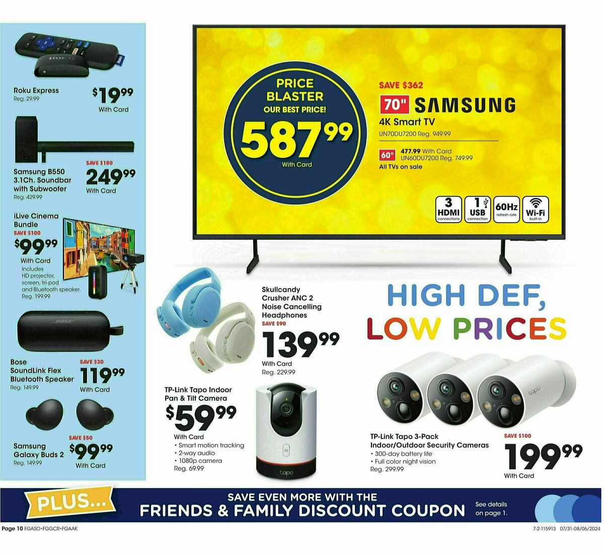 Fred Meyer General Merchandise Weekly Ad from July 31