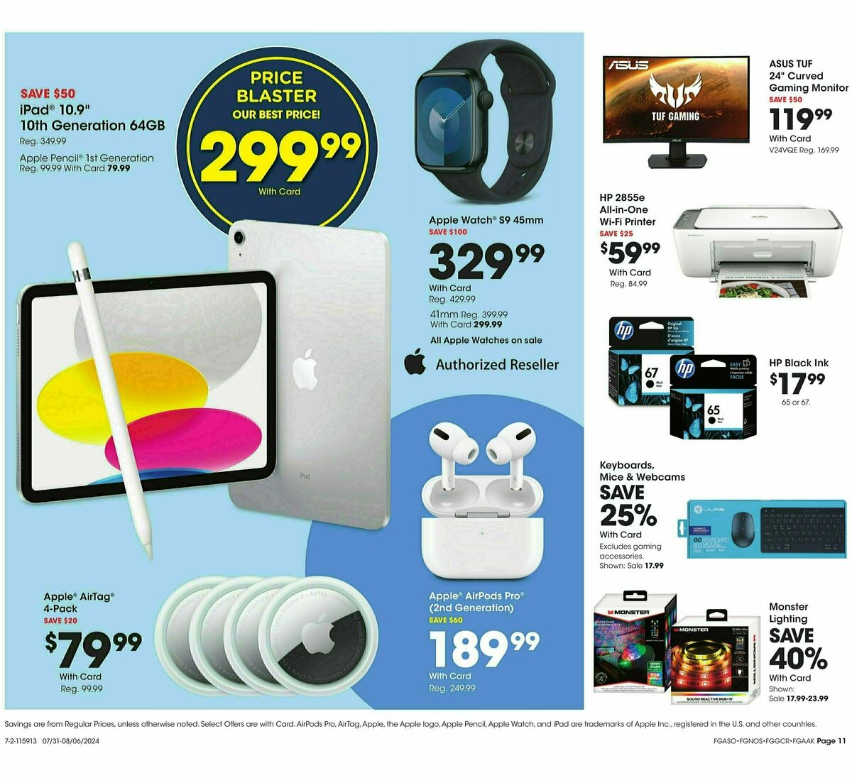 Fred Meyer General Merchandise Weekly Ad from July 31