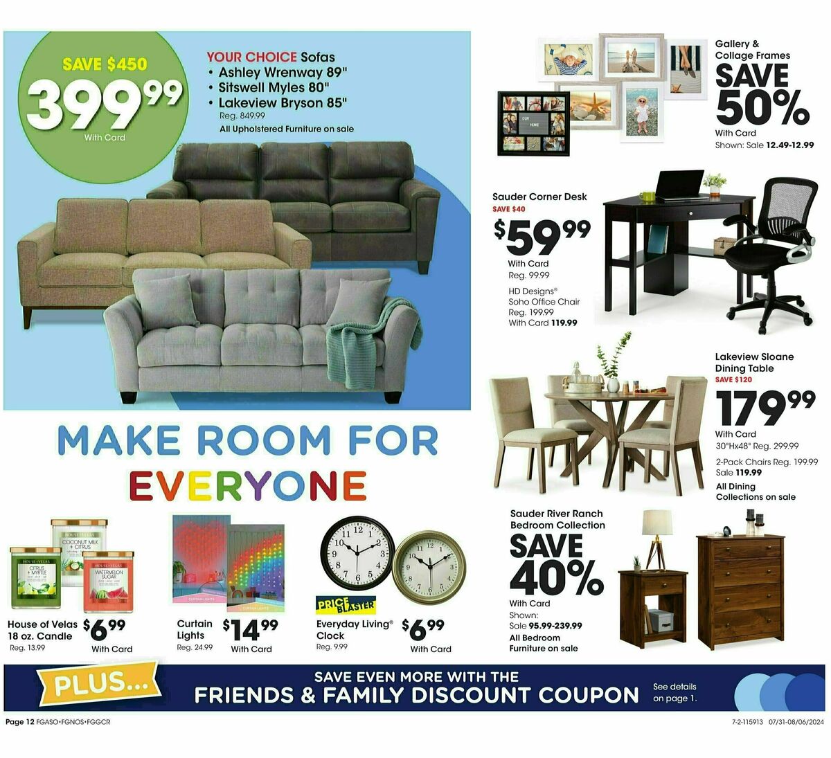 Fred Meyer General Merchandise Weekly Ad from July 31