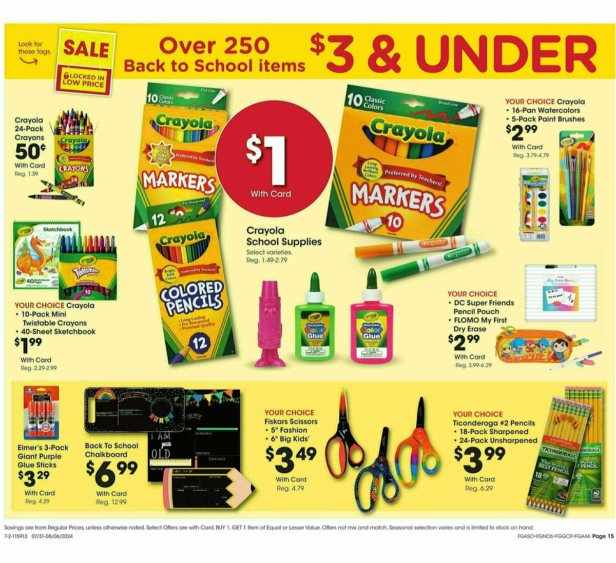 Fred Meyer General Merchandise Weekly Ad from July 31