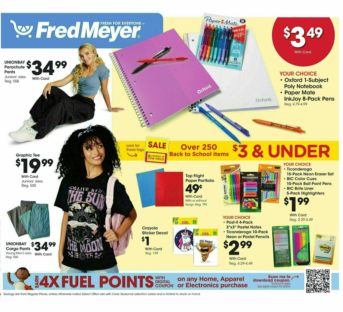 Fred Meyer General Merchandise Weekly Ad from August 7