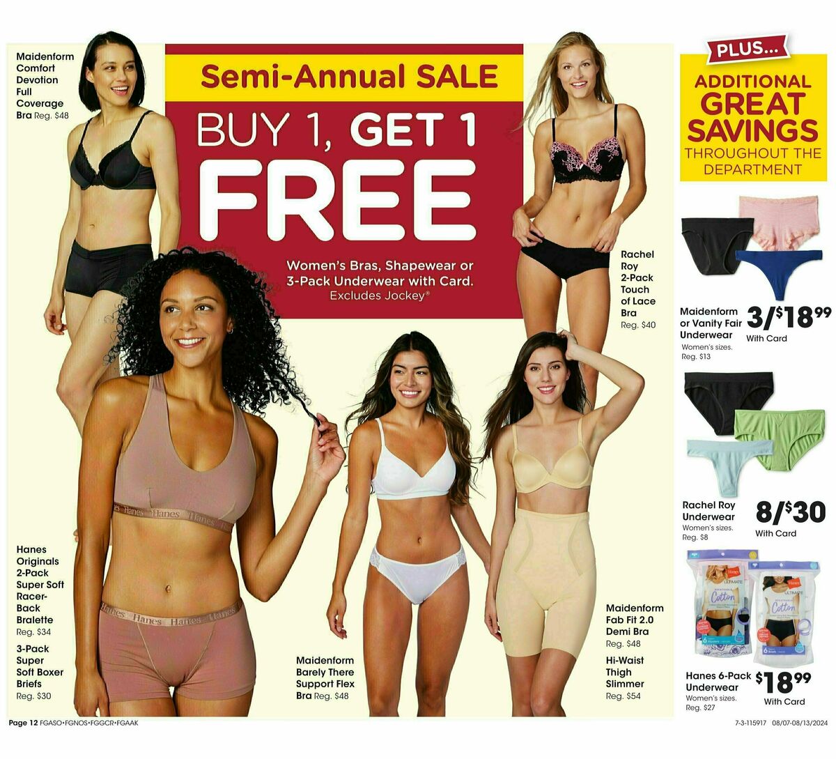 Fred Meyer General Merchandise Weekly Ad from August 7