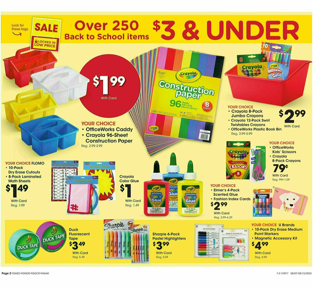 Fred Meyer General Merchandise Weekly Ad from August 7