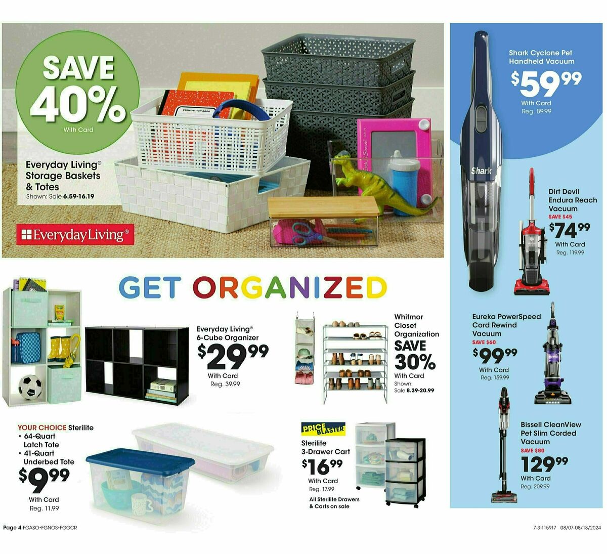 Fred Meyer General Merchandise Weekly Ad from August 7