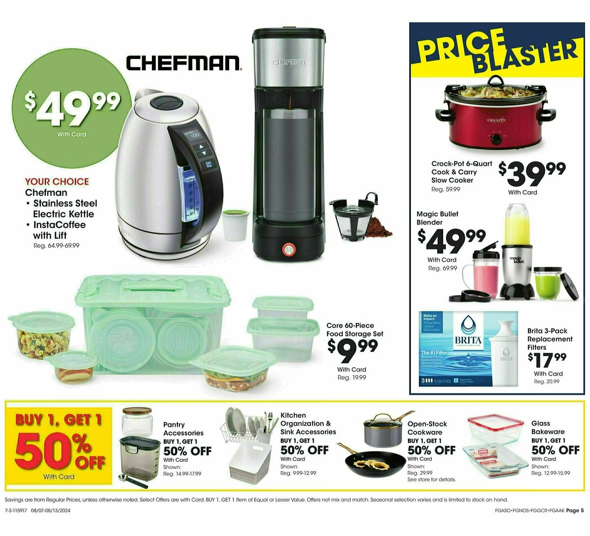 Fred Meyer General Merchandise Weekly Ad from August 7