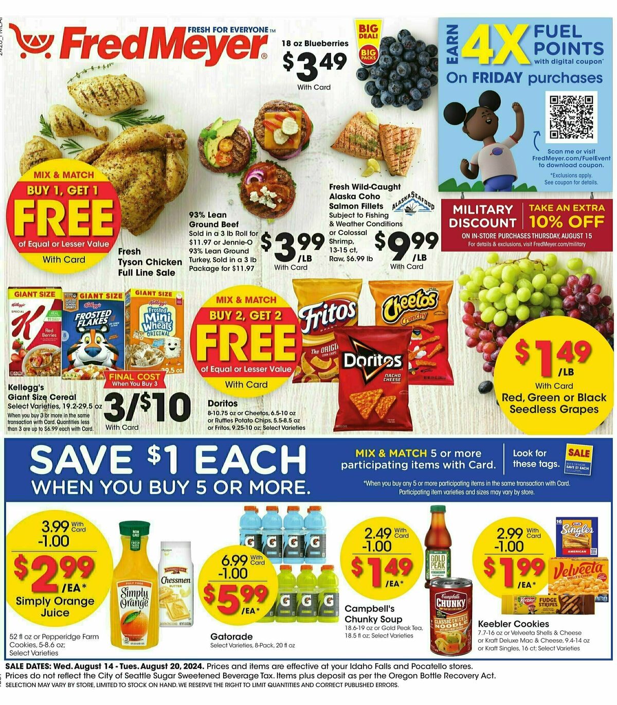 Fred Meyer Weekly Ad from August 14