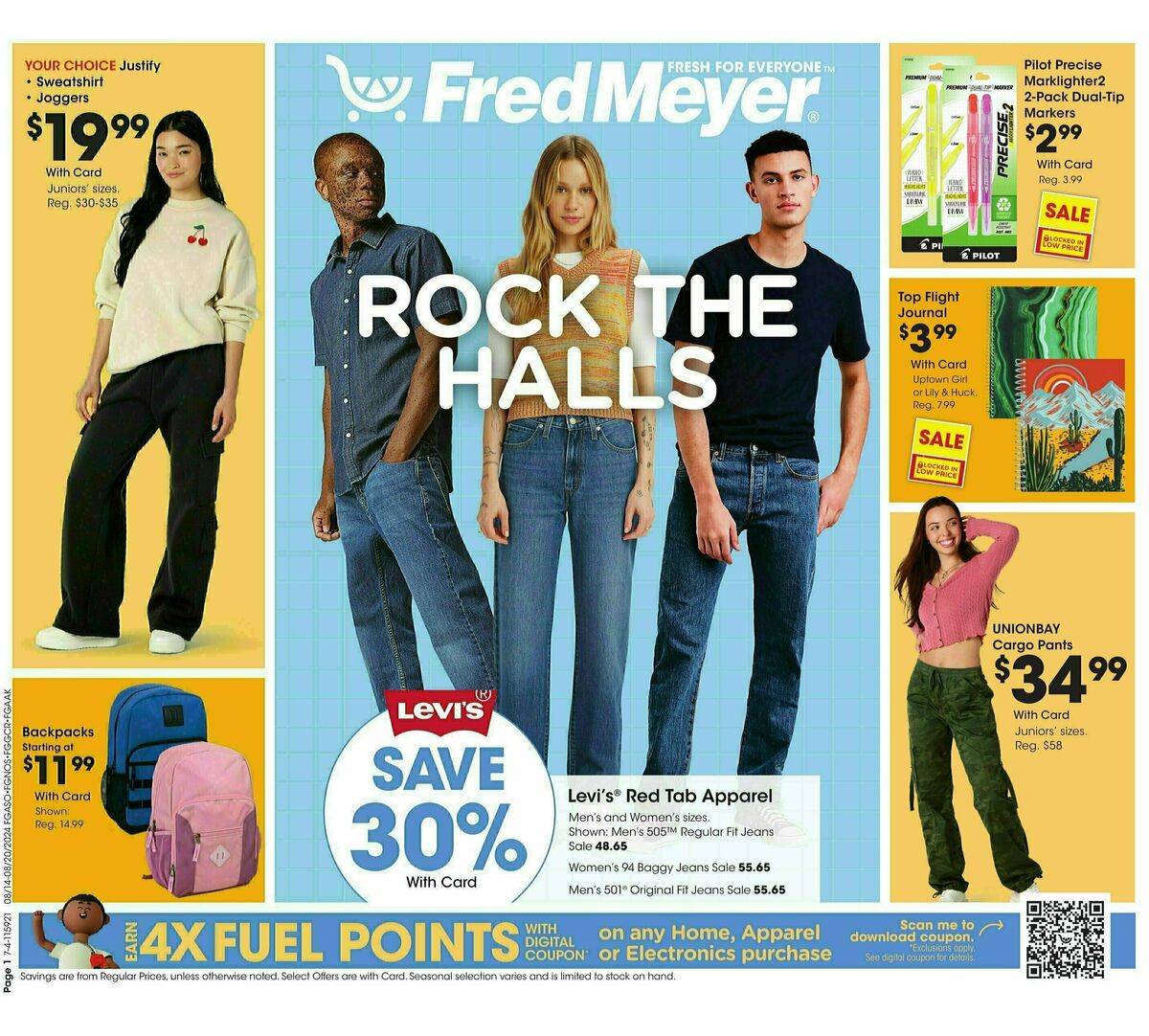 Fred Meyer General Merchandise Weekly Ad from August 14