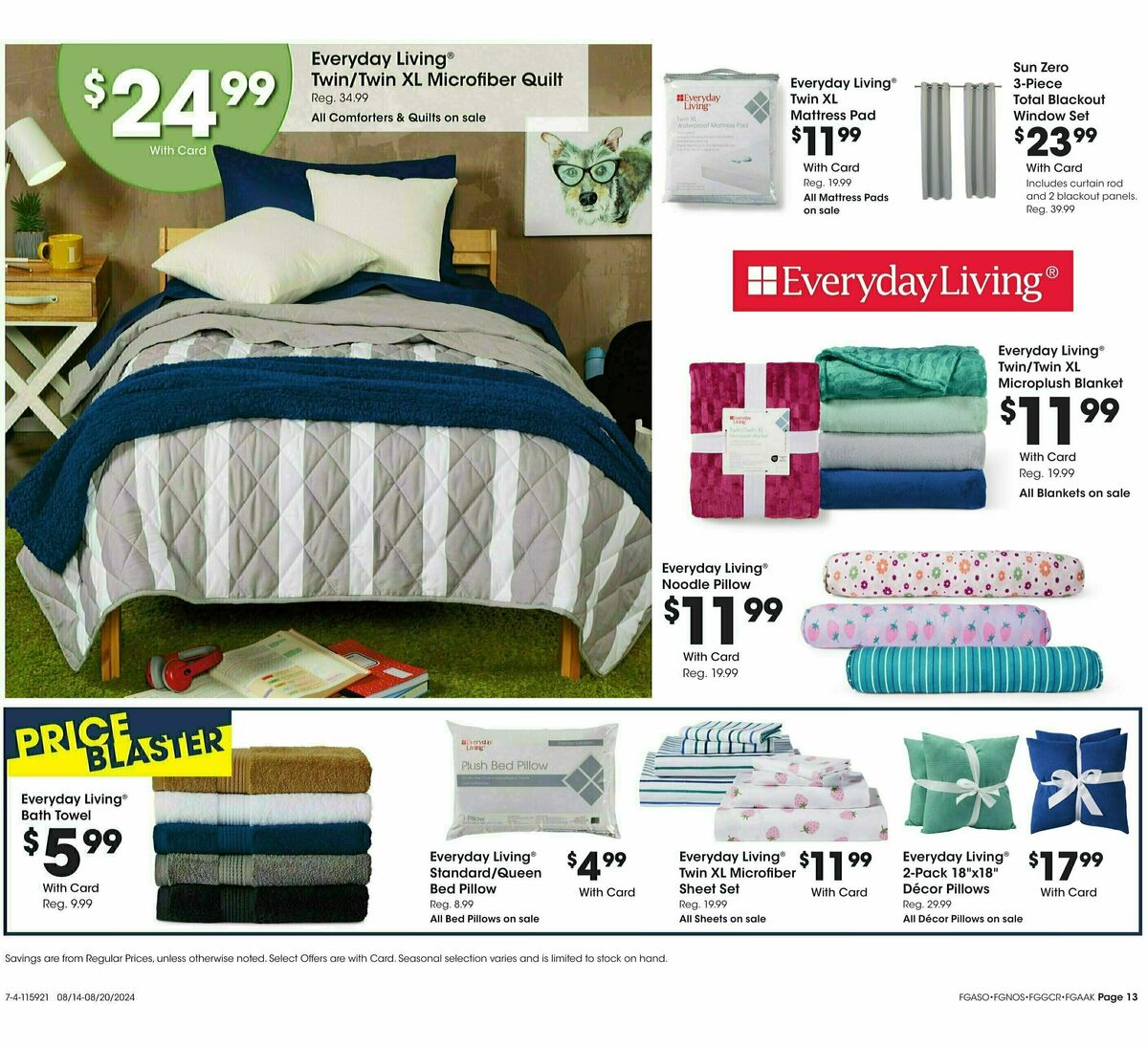 Fred Meyer General Merchandise Weekly Ad from August 14