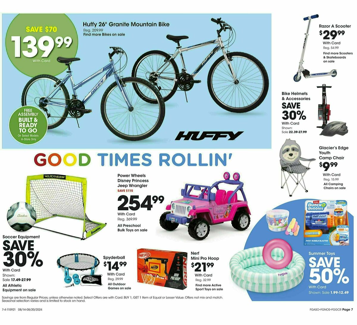 Fred Meyer General Merchandise Weekly Ad from August 14