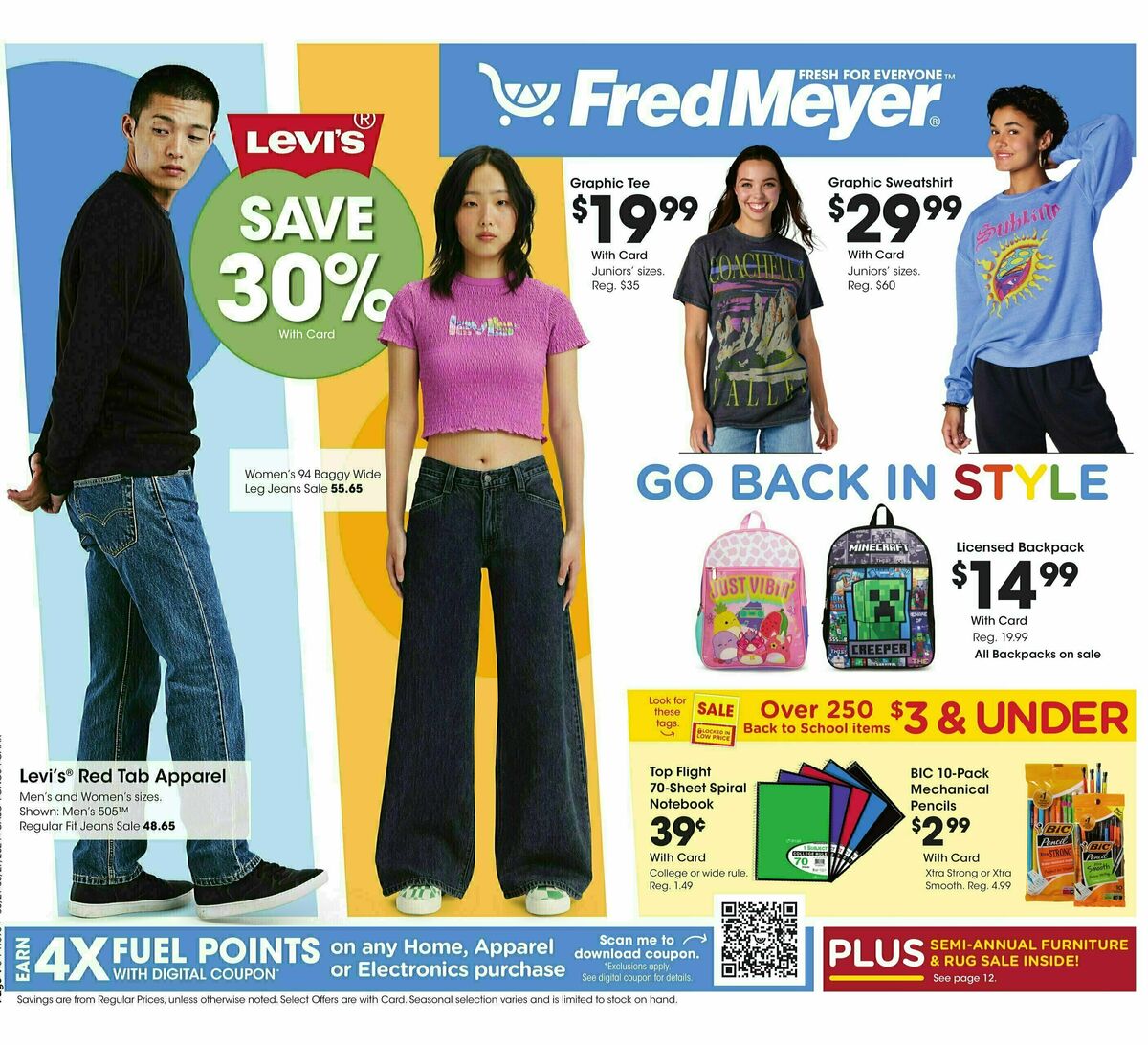 Fred Meyer General Merchandise Weekly Ad from August 21