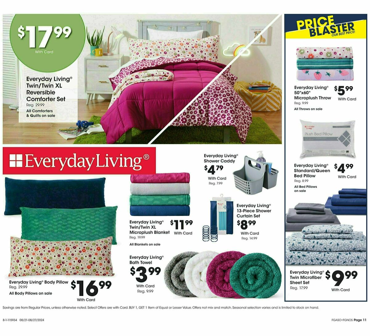 Fred Meyer General Merchandise Weekly Ad from August 21